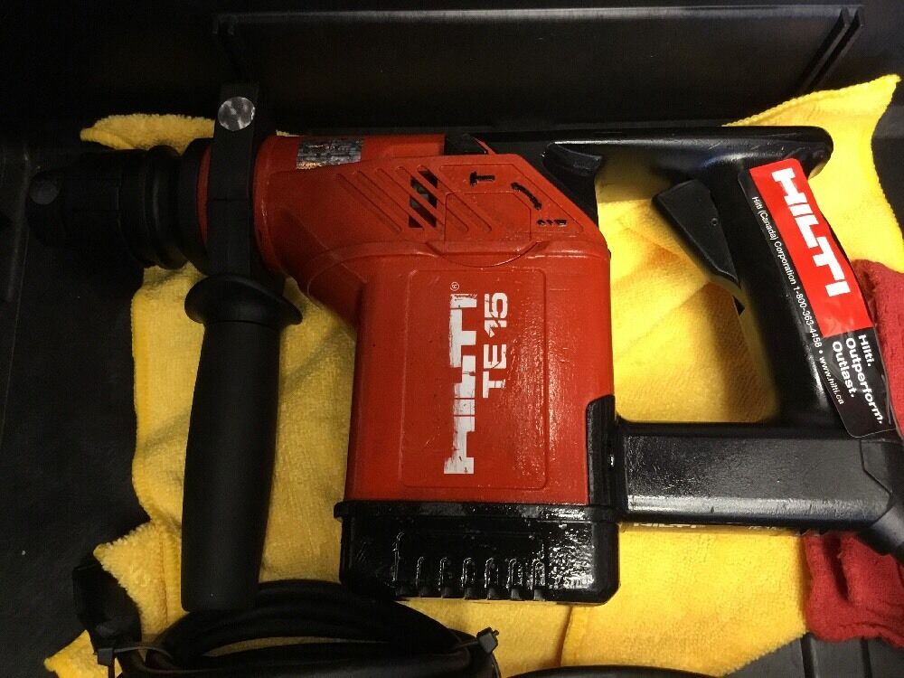 HILTI TE 15 PREOWNED, FREE LASER METER, BITS AND EXTRAS