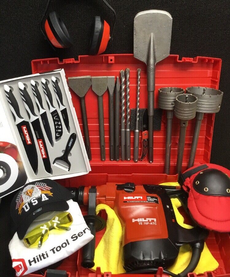 HILTI TE 76-ATC PREOWNED, FREE SET OF KNIFE, BITS, A LOT OF EXTRAS, FAST SHIP