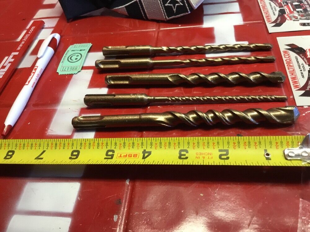 HILTI DRILL BIT 1/4", 1/2" SDS PLUS, STRONG, SET OF 5