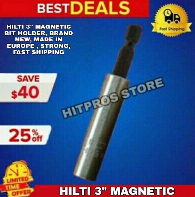 HILTI 3" MAGNETIC BIT HOLDER, BRAND NEW, MADE IN EUROPE , STRONG