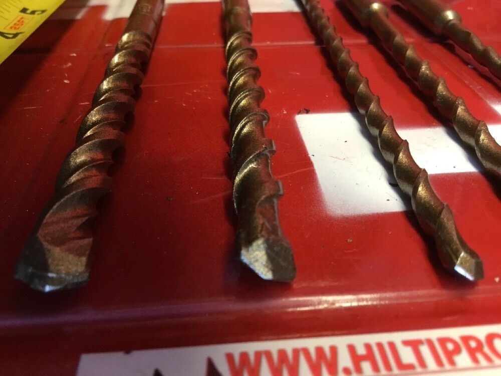 HILTI DRILL BIT 1/4", 3/8" SDS PLUS, SET OF 5