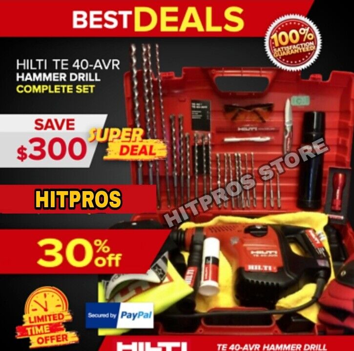 HILTI TE 40-AVR HAMMER DRILL, GERMANY, GREAT, FREE HILTI THERMO