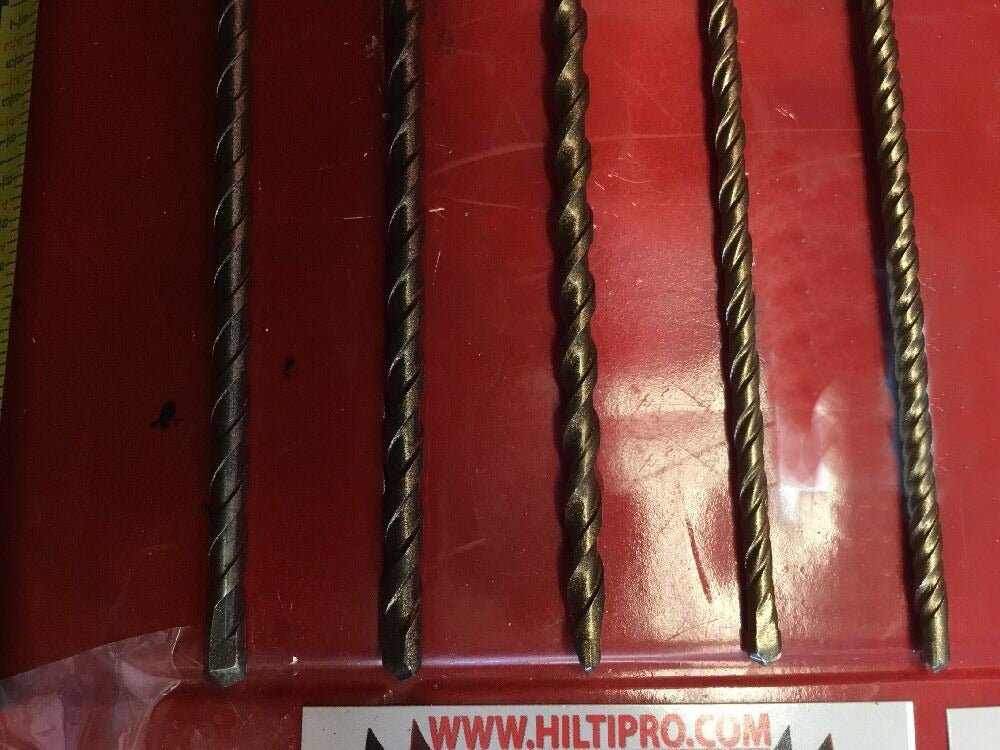 HILTI TE-CX 1/4", 3/16" SDS PLUS, L@@K, SET OF 5, PREOWNED, FREE HAT, FAST SHIP