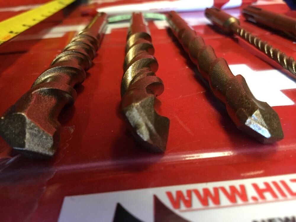 HILTI DRILL BIT 1/2", 3/8", 1/4" SDS PLUS, SET OF 5