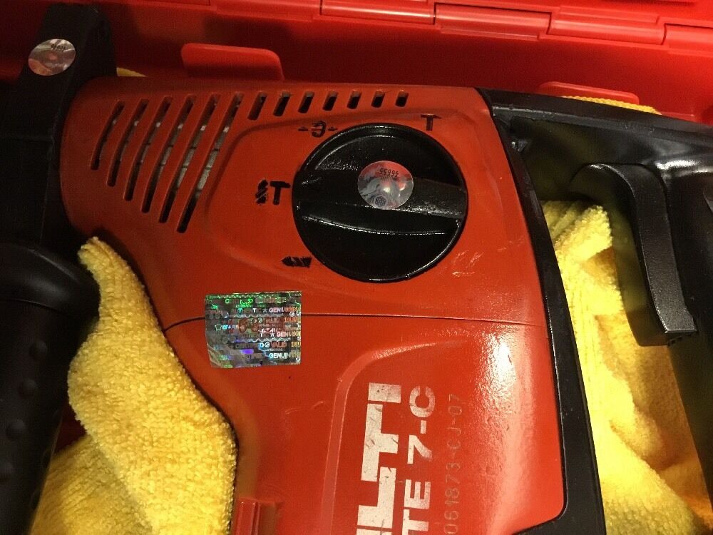 HILTI TE 7-C, PREOWNED, FREE LASER METER, BITS AND CHISELS