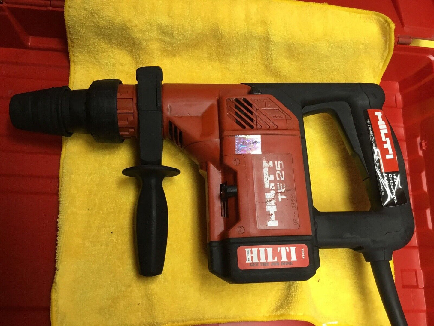 HILTI TE 25 HAMMER DRILL, PREOWNED, FREE LASER, COMPLETE SET