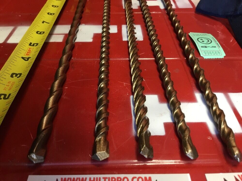 HILTI DRILL BIT 3/8" X 12-1/2" SDS PLUS, SET OF 5