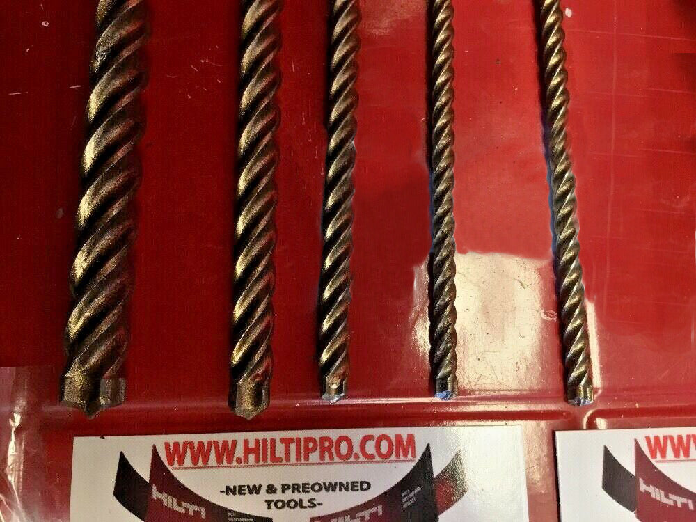 HILTI TE-CX 1/2", 1/4", 3/8", 3/16" SDS PLUS, SET OF 5, FREE HAT, FAST SHIP