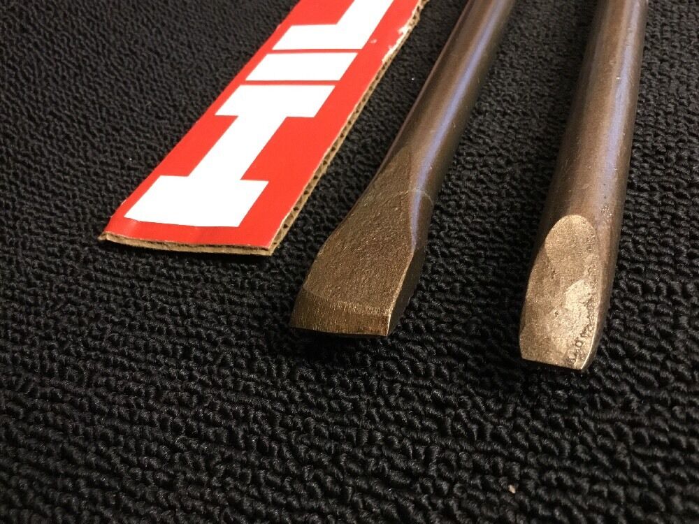 HILTI CHISEL SDS MAX SET FLAT 7/8" AND FLAT 1/2", PREOWNED