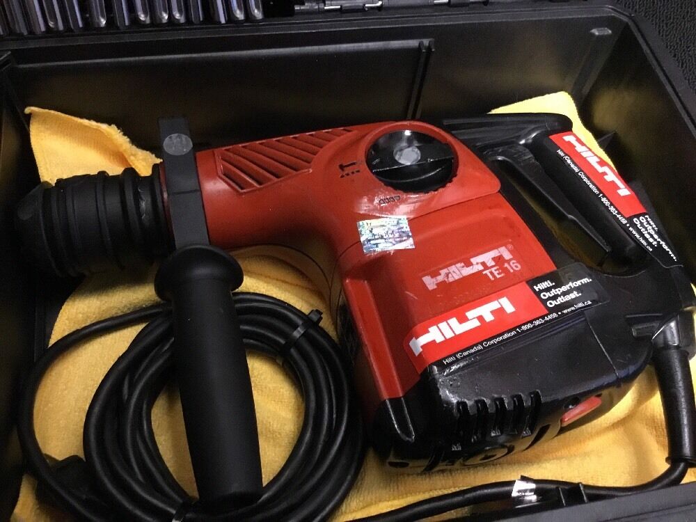 HILTI TE 16, PREOWNED, FREE THERMO, BITS, EXTRAS