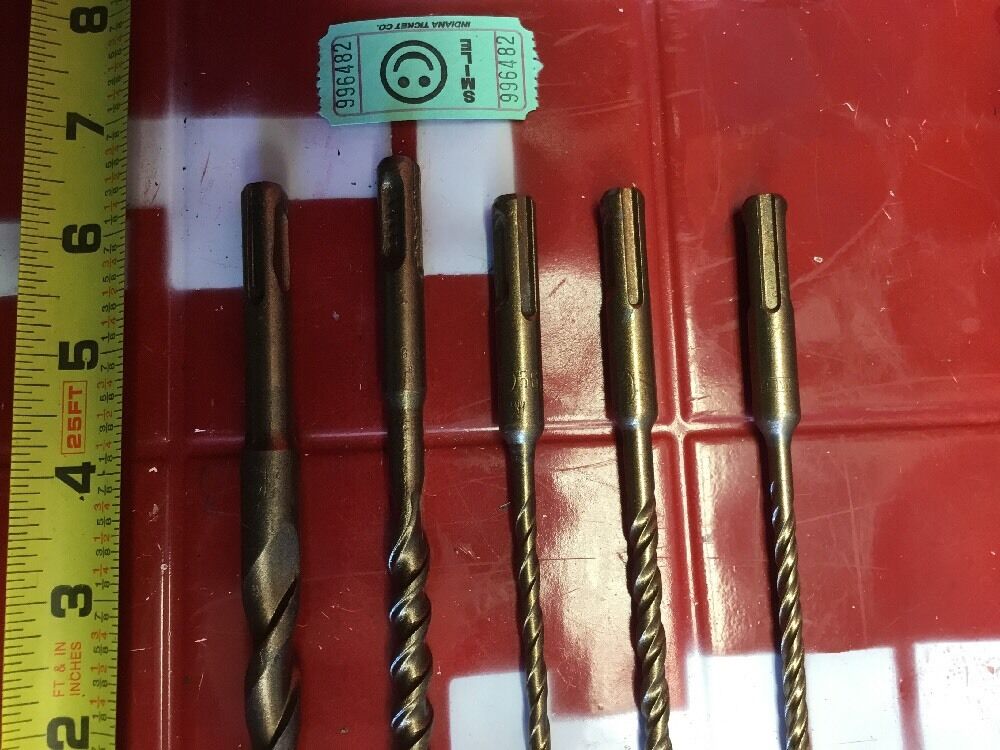 HILTI DRILL BIT 1/2", 1/4", 3/8" SDS PLUS, SET OF 5