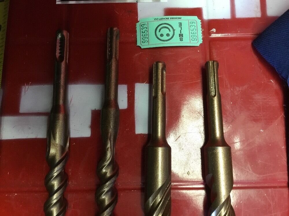 HILTI DRILL BIT 5/8", 3/4" SDS PLUS, SET OF 4,