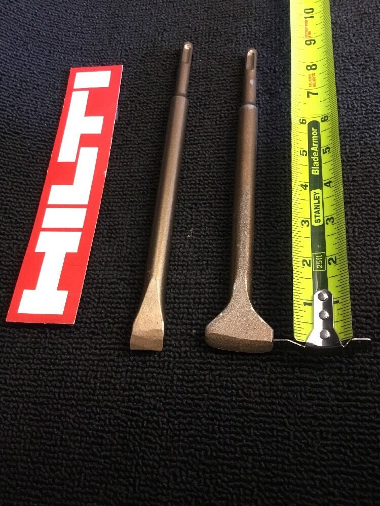 HILTI CHISEL SDS PLUS FLAT 1-3/8 X 9" AND 3/4" X 9-1/2",