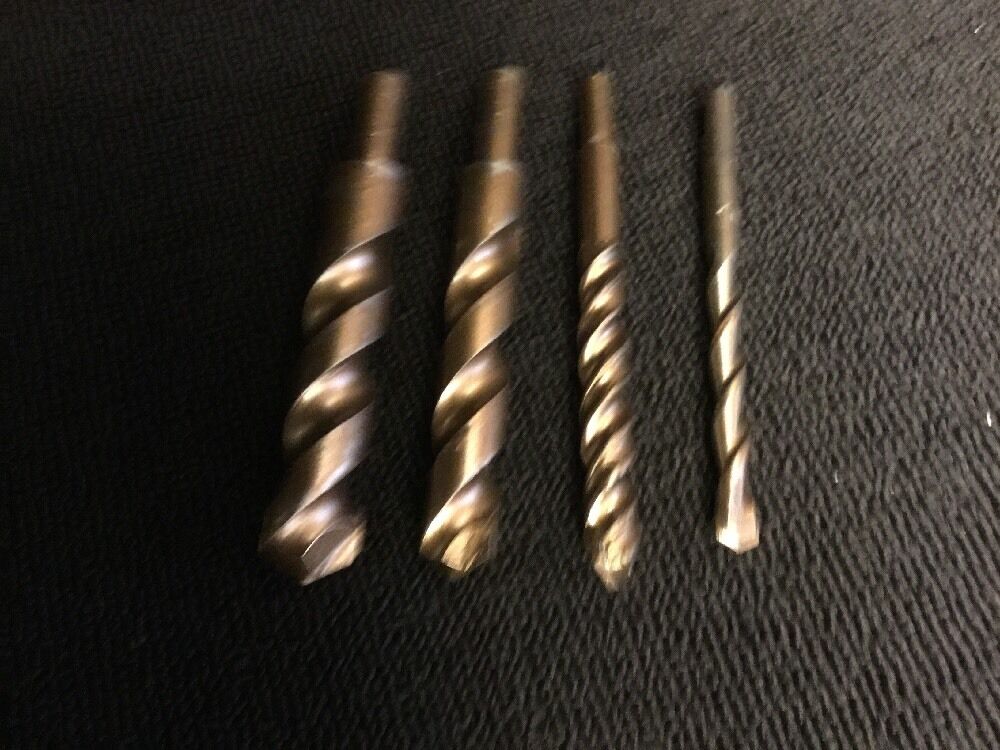 HILTI-BOSH SET PERCUSSION BIT 7/8", 3/4", 5/8, 1/2,PREOWNED, FREE HAT