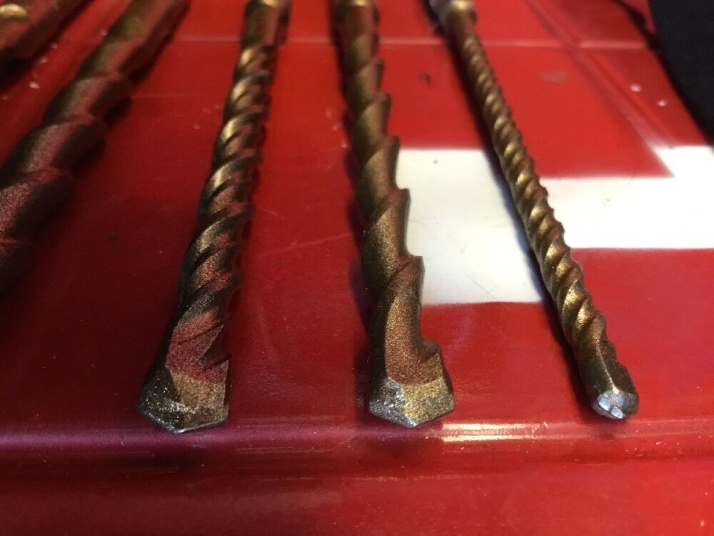 HILTI DRILL BIT 1/2", 3/8", 5/16", 3/16" SDS PLUS SET OF 5,