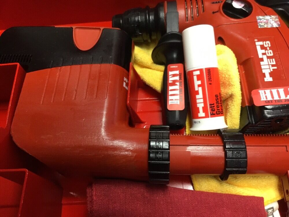 HILTI TE 6-S HAMMER DRILL,WITH TE DRS-M, FREE EXTRAS