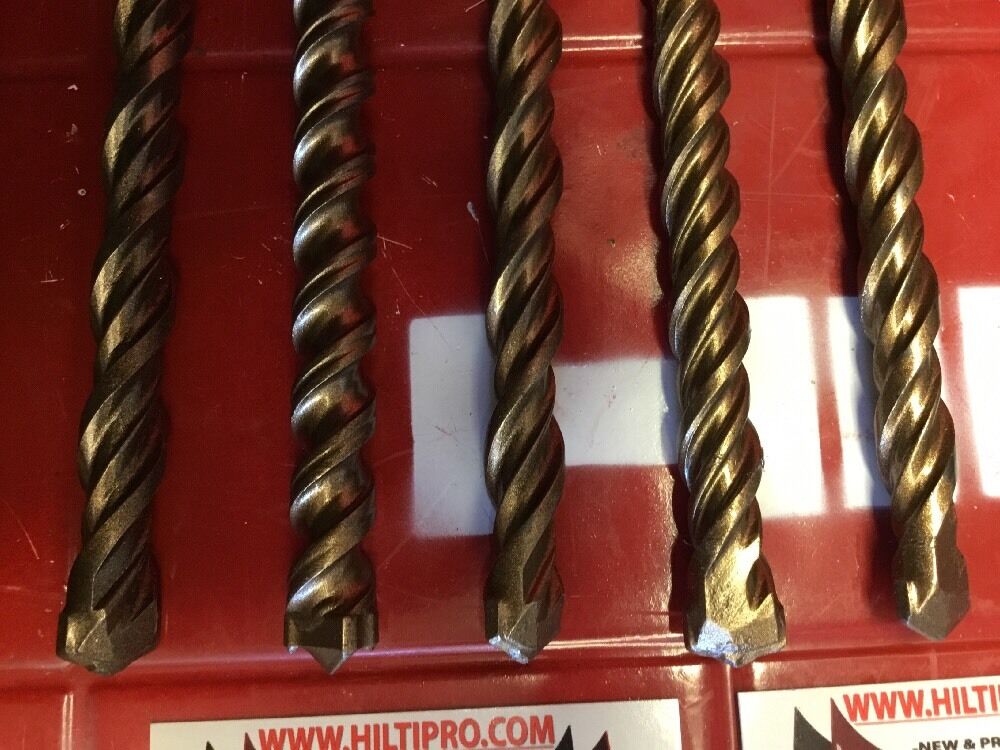 HILTI DRILL BIT 5/8" X 8" SDS PLUS SET OF 5,