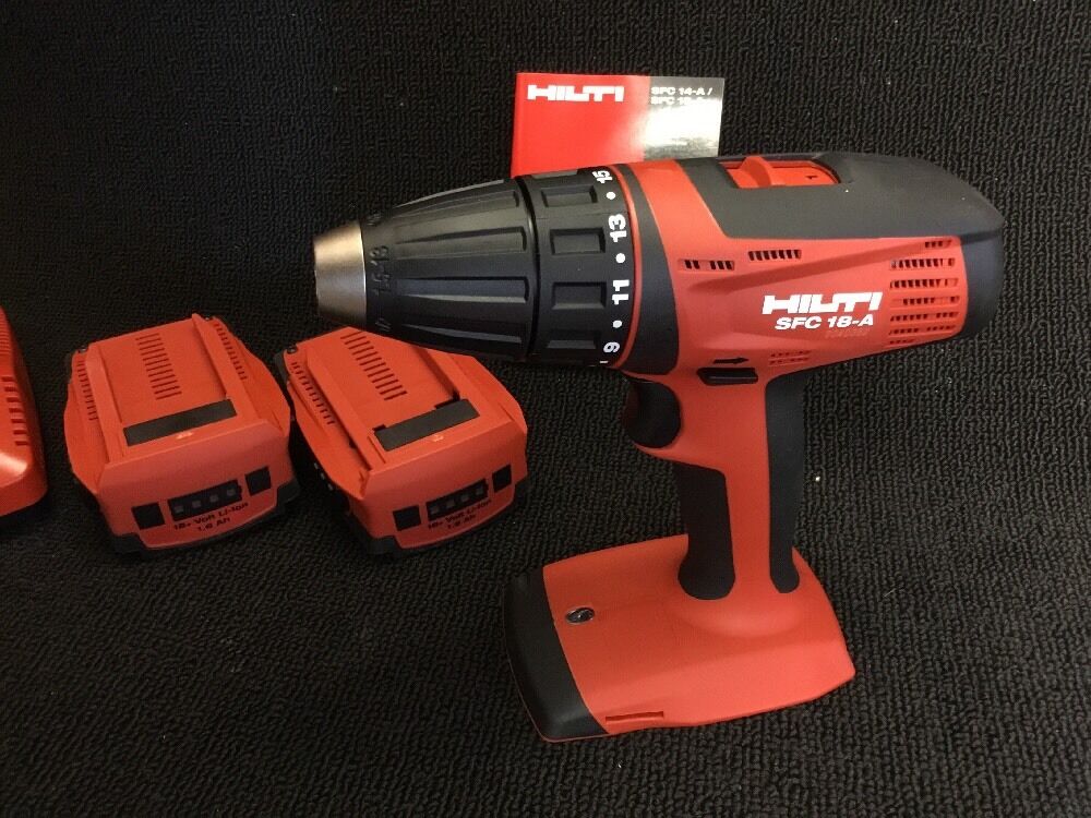 HILTI SFC 18-A, NEW, W/ 2 BATTERIES, FREE GRINDER, A LOT OF EXTRAS