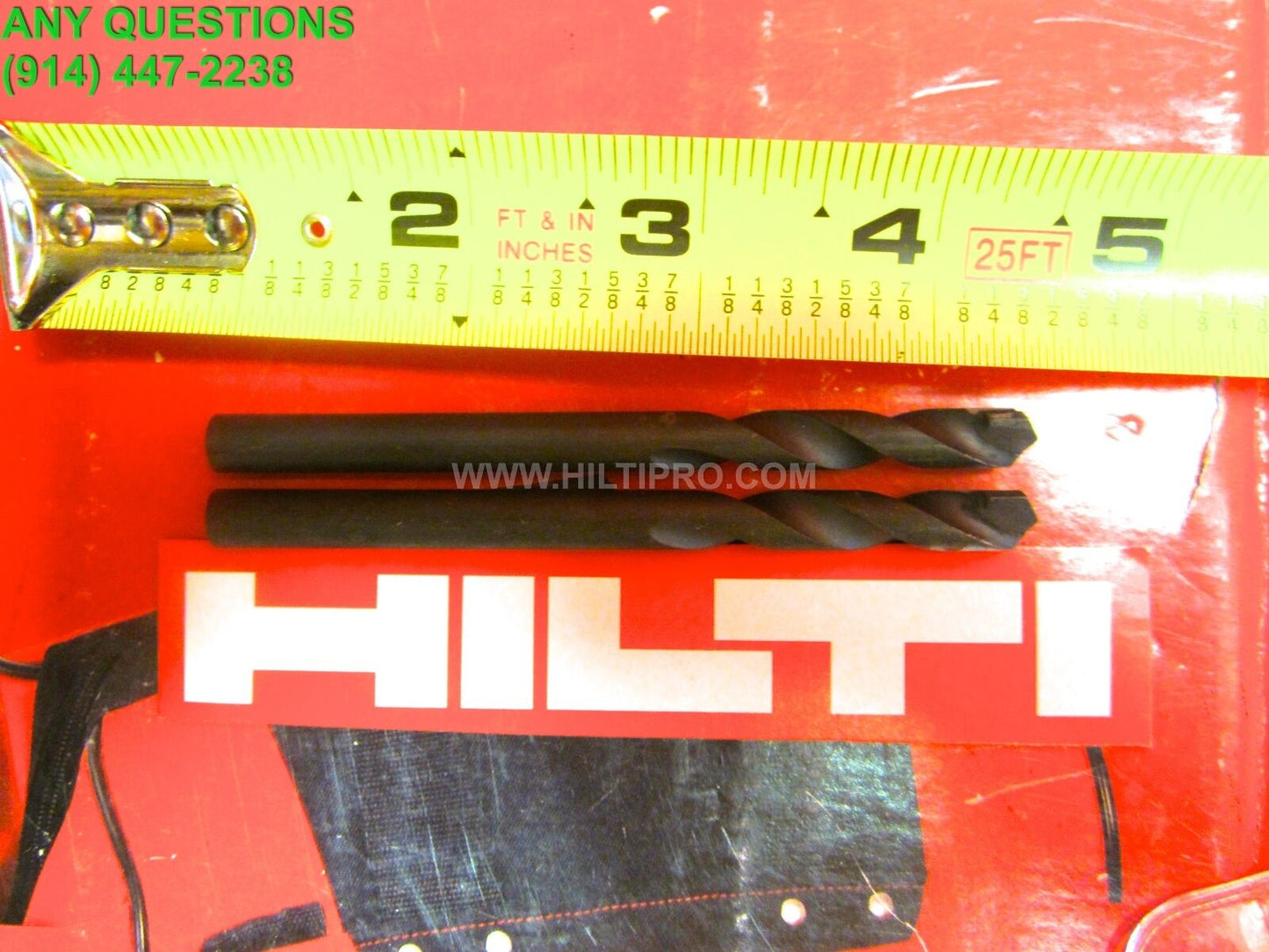 HILTI 5/16" X 4" PERCUSSION MASONRY BIT (SET OF 3), FREE PENCIL