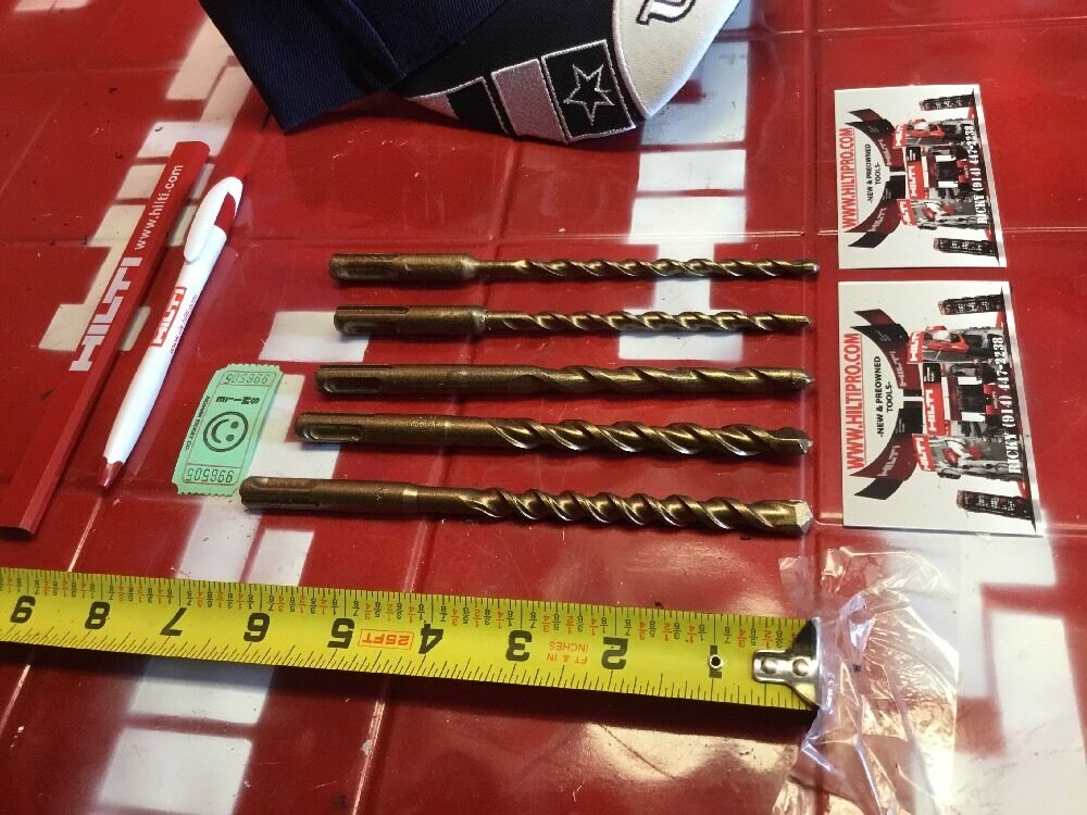 HILTI DRILL BIT 3/8", 1/4" SDS PLUS,SET OF 5,