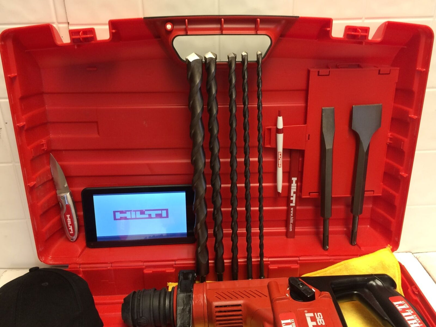 HILTI TE 35, PREOWNED, ORIGINAL, FREE TABLET, BITS