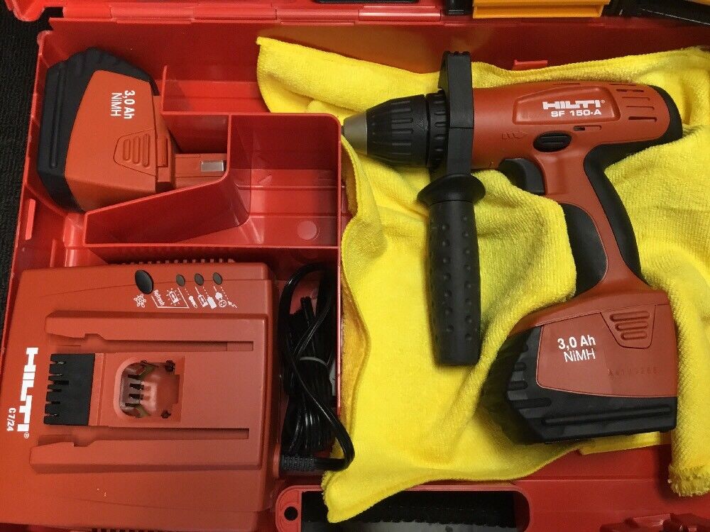 HILTI SF 150-A CORDLESS DRILL SET, NEW, FREE BITS, GRINDER, EXTRAS