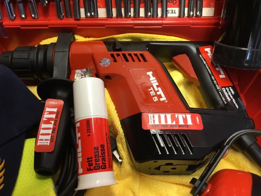 HILTI TE 5 HAMMER DRILL,FREE HILTI THERMO, FREE DRILL BITS