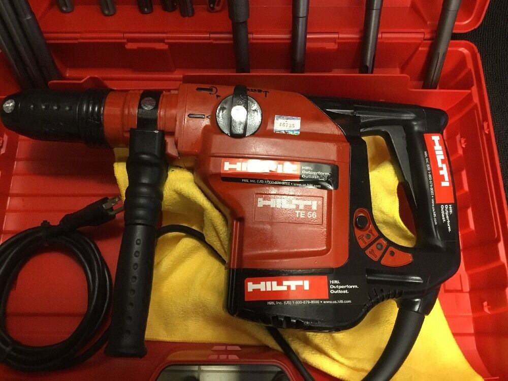 HILTI TE 56, PREOWNED, FREE THERMO, BITS, CHISELS, A LOT OF EXTRA , FAST SHIP