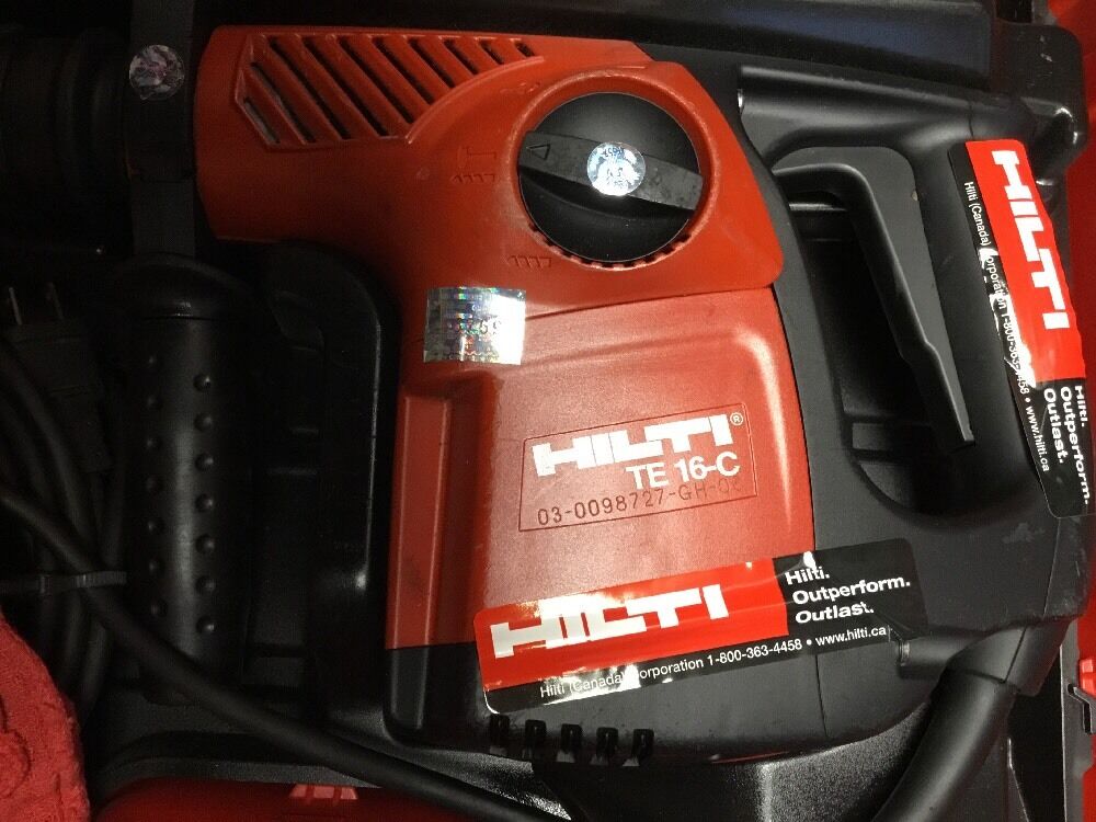 HILTI TE 16-C, GREAT CONDITION, FREE BITS, CHISELS, COFFEE MUG