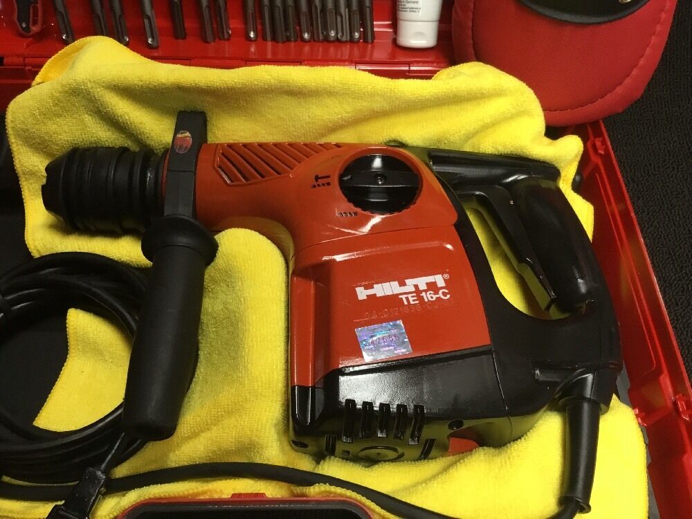 HILTI TE 16-C, GREAT CONDITION, FREE BITS, CHISELS, COMPLETE SET