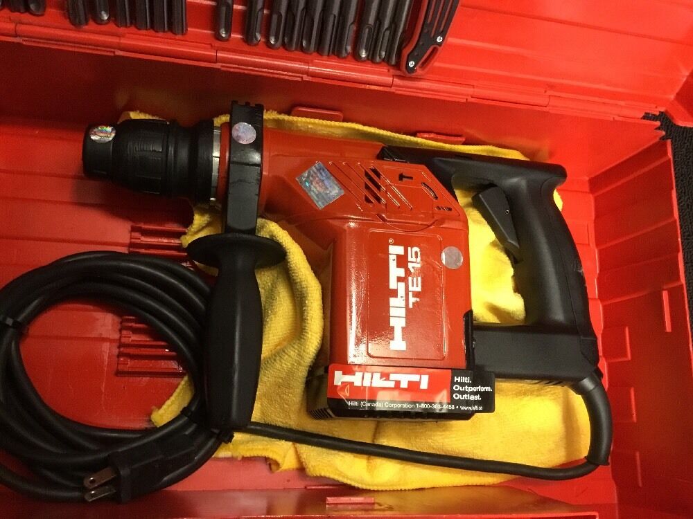 HILTI TE 15, PREOWNED, FREE COFFEE MUG, BITS, AND MORE