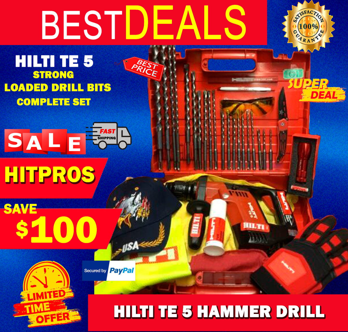 HILTI TE 5, STRONG, DURABLE, LOADED DRILL BITS