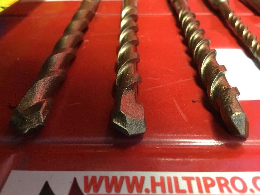 HILTI DRILL BIT 1/4", 3/8" SDS PLUS, SET OF 5,