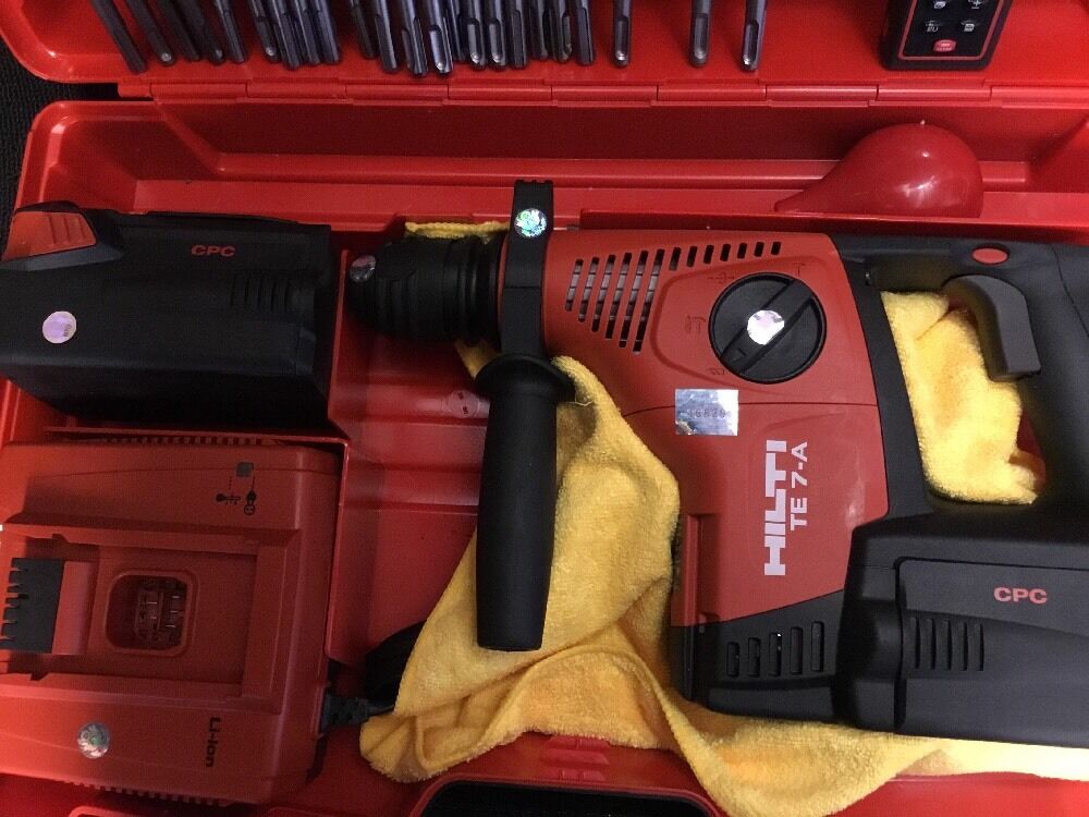 HILTI TE 7-A BRAND NEW, FREE LASER METER, BITS, CHISEL, EXTRAS