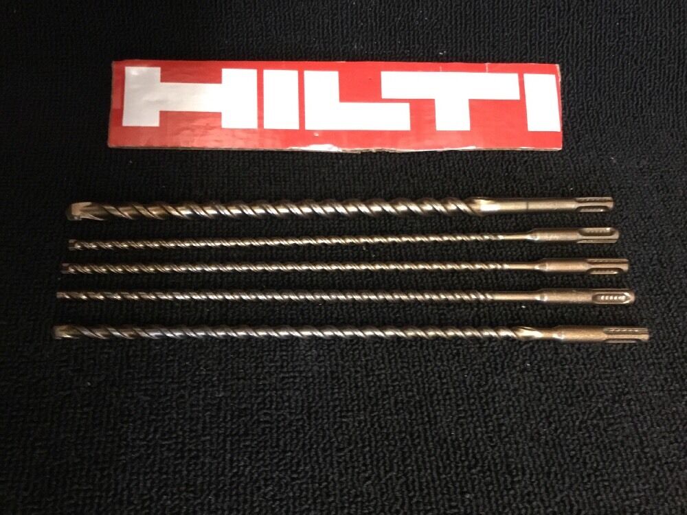 HILTI SET OF BITS SDS PLUS 1/2", 1/4", 5/16" PREOWNED, FREE HAT