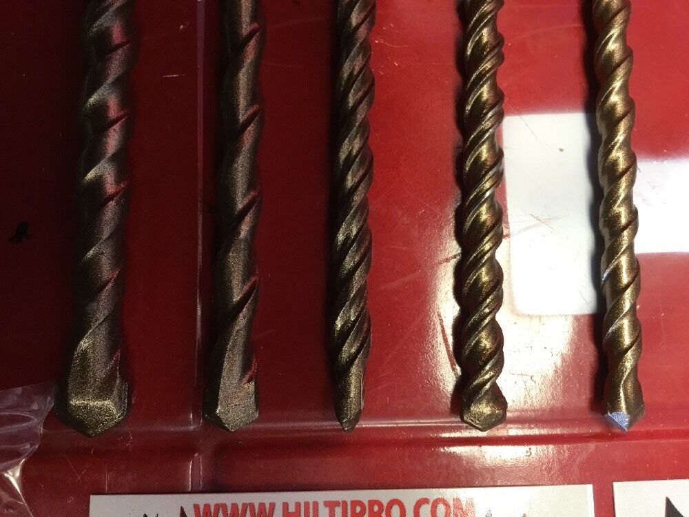 HILTI DRILL BIT 1/2", 3/8", 3/16" SDS PLUS, SET OF 5