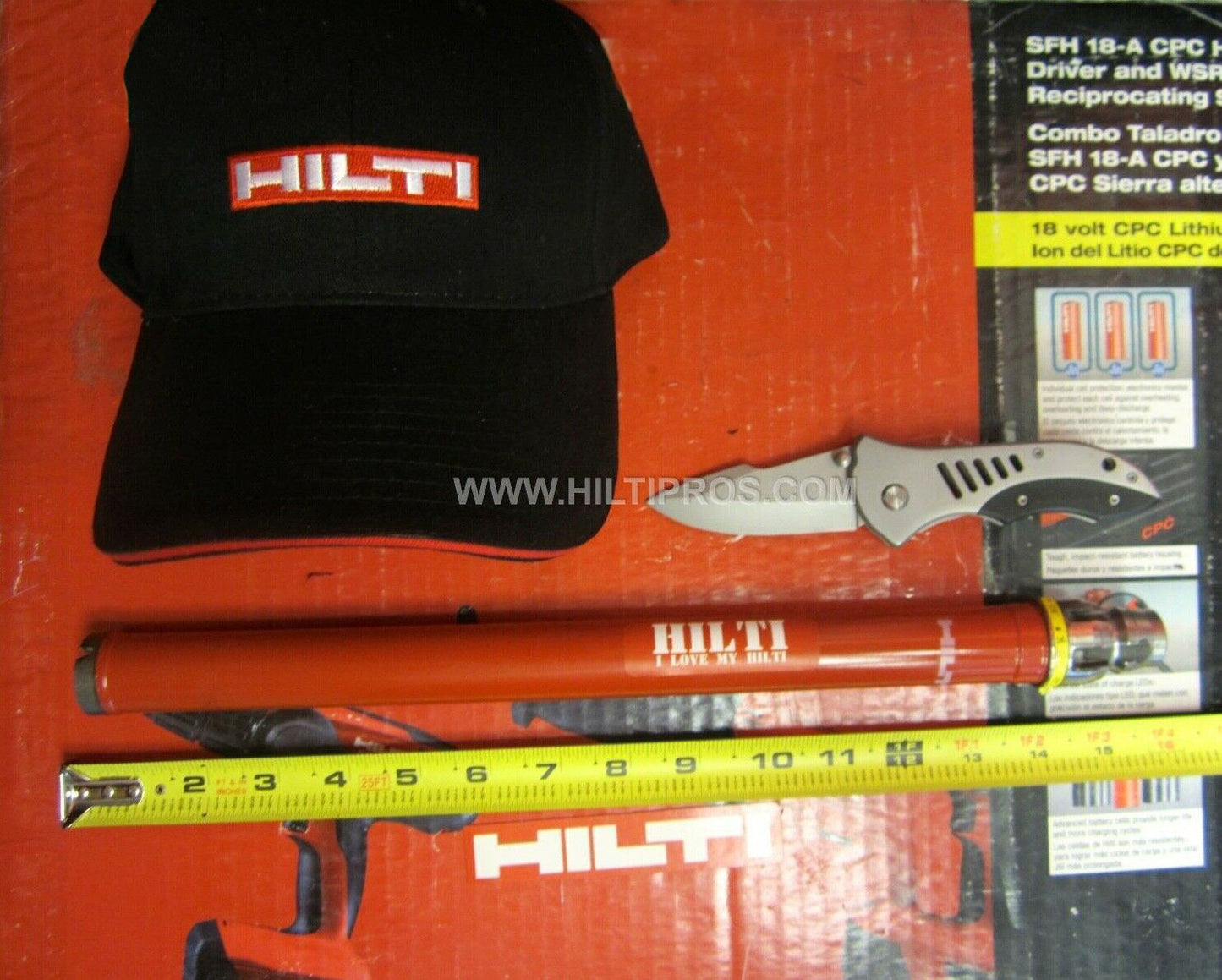 HILTI DIAM CORE BIT DD-BI 1-1/8" X 16", PREOWNED