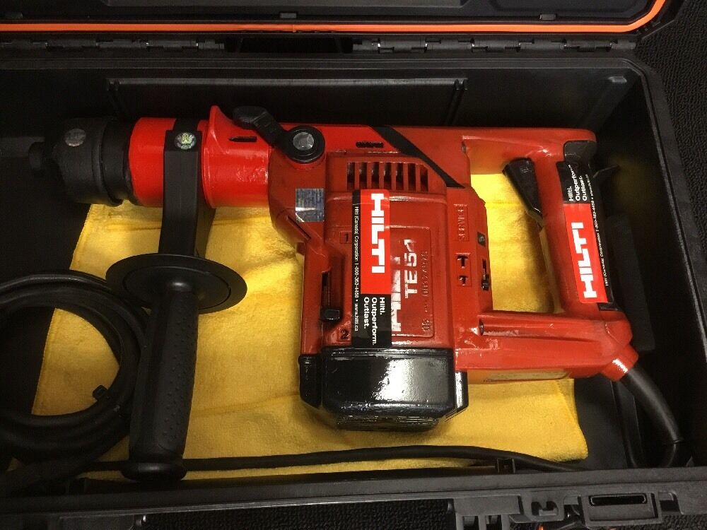 HILTI TE 54 DRILL, PREOWNED, FREE THERMO, BITS, CHISELS, EXTRAS, FAST SHIP