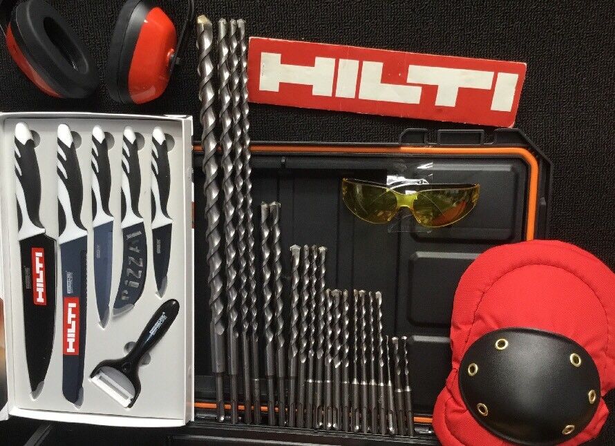 HILTI TE 40-AVR HAMMER DRILL,  PREOWNED, FREE KNIFE SET,  EXTRAS