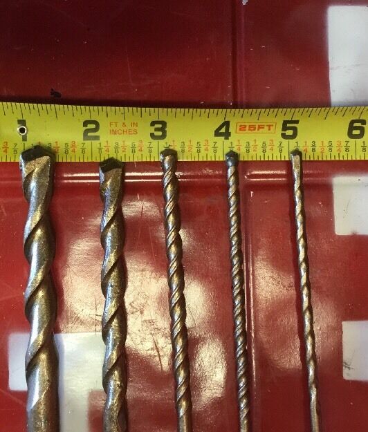 HILTI DRILL BIT 1/2", 1/4", 3/8" SDS PLUS,set of 5