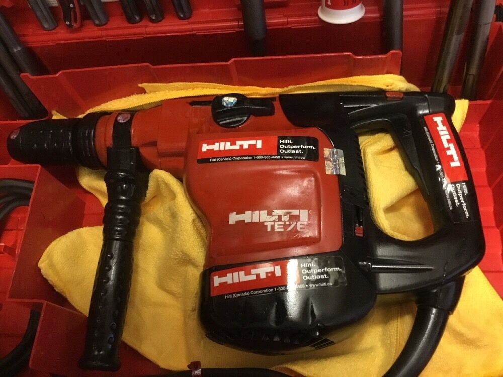 HILTI TE 76 PREOWNED, FREE HILTI GRINDER, BITS, A LOT OF EXTRAS, FAST SHIP