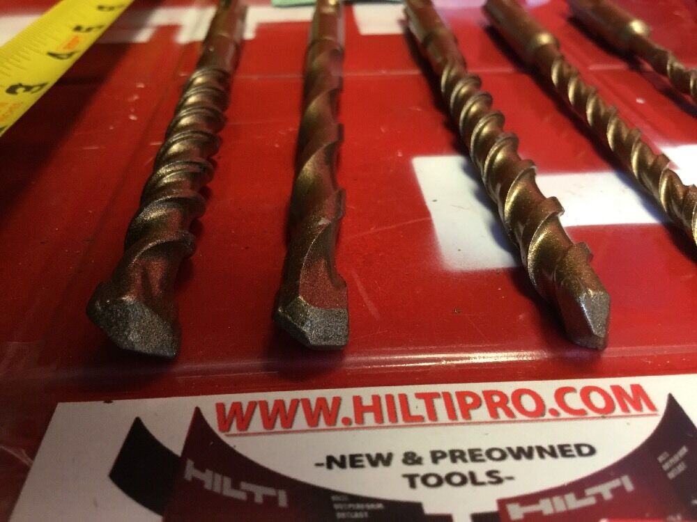 HILTI DRILL BIT 1/2", 3/8", 1/4" SDS PLUS, SET OF 5,