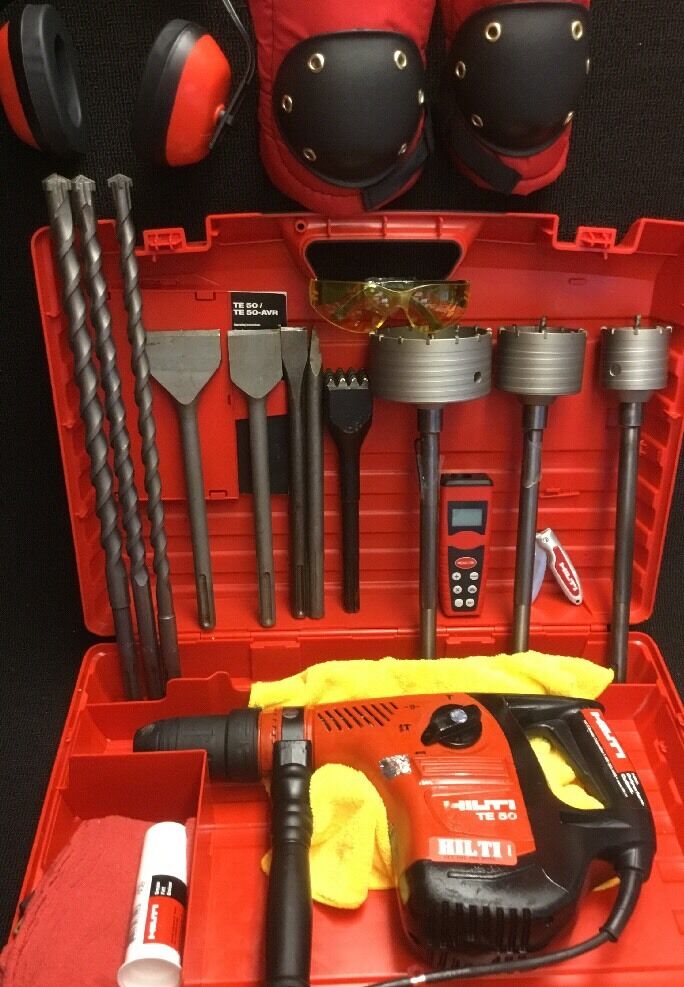 HILTI TE 50, PREOWNED, FREE BITS & CHISEL, LASER DISTANCE METER, FAST SHIP