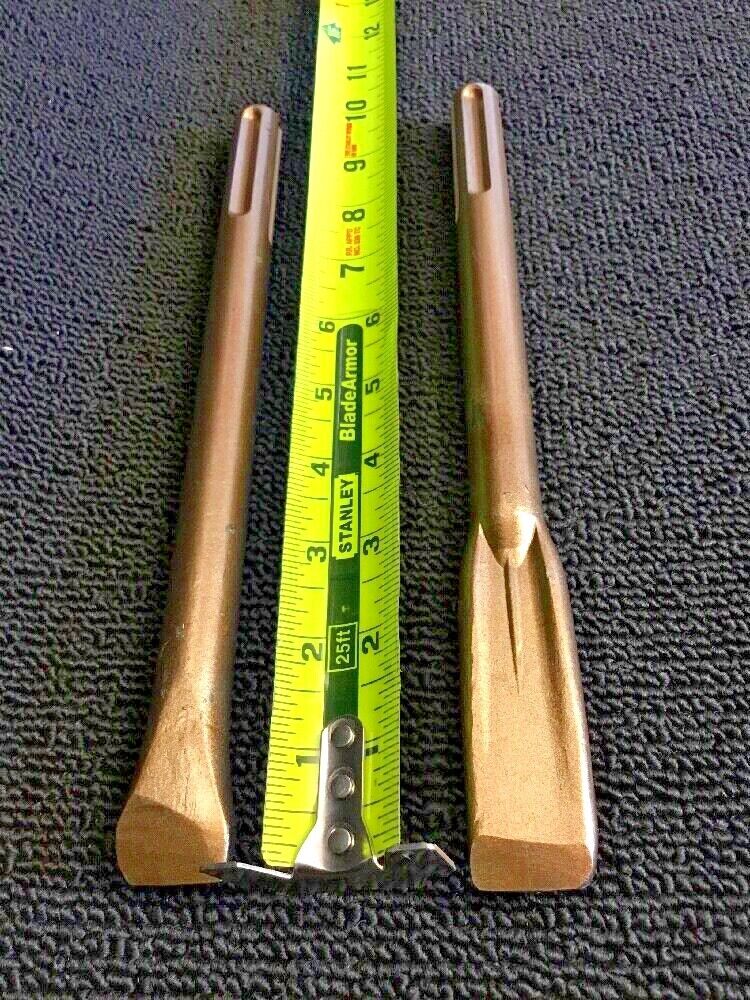 HILTI CHISEL SDS MAX FLAT (1" X 10-1/4") & (7/8" X 10-3/4") PREOWNED