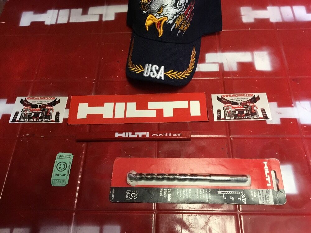 HILTI SDS PLUS 3/8" X 6" TE-C, FREE HAT, PENCIL, BRAND NEW