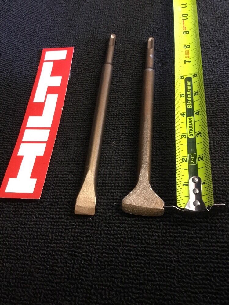 HILTI CHISEL SDS PLUS FLAT 1-3/8 X 9" AND 3/4" X 9-1/2",