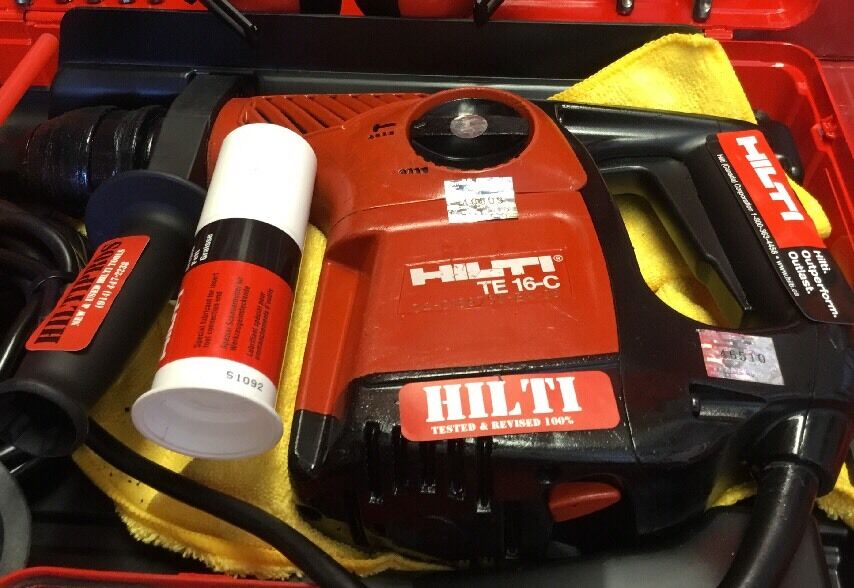 HILTI TE 16-C, COMPLETE, FREE VACUUM, EXTRAS