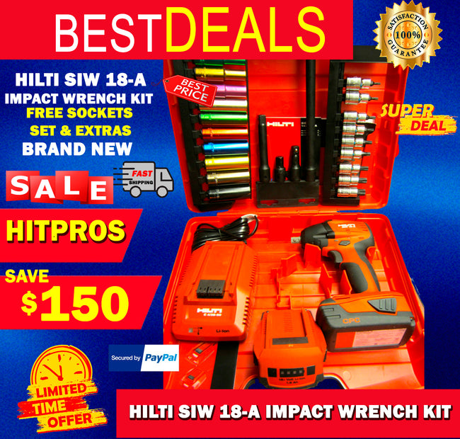 HILTI SID 144-A IMPACT DRIVER,PREOWNED, FREE BITS & EXTRAS/DURABLE