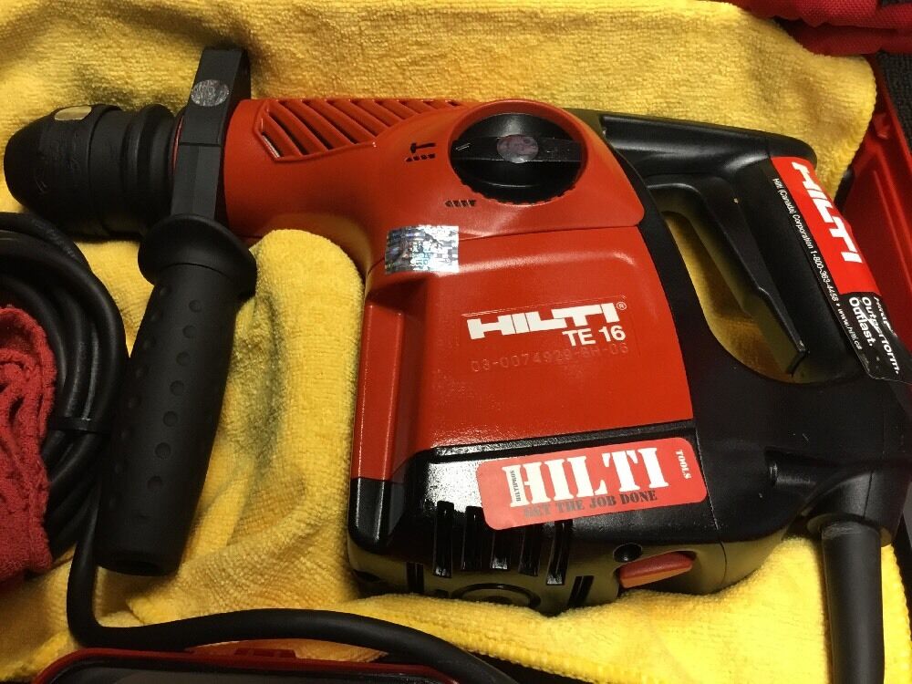 HILTI TE 16 DRILL,PREOWNED,FREE BITS,THERMO BOTTLE