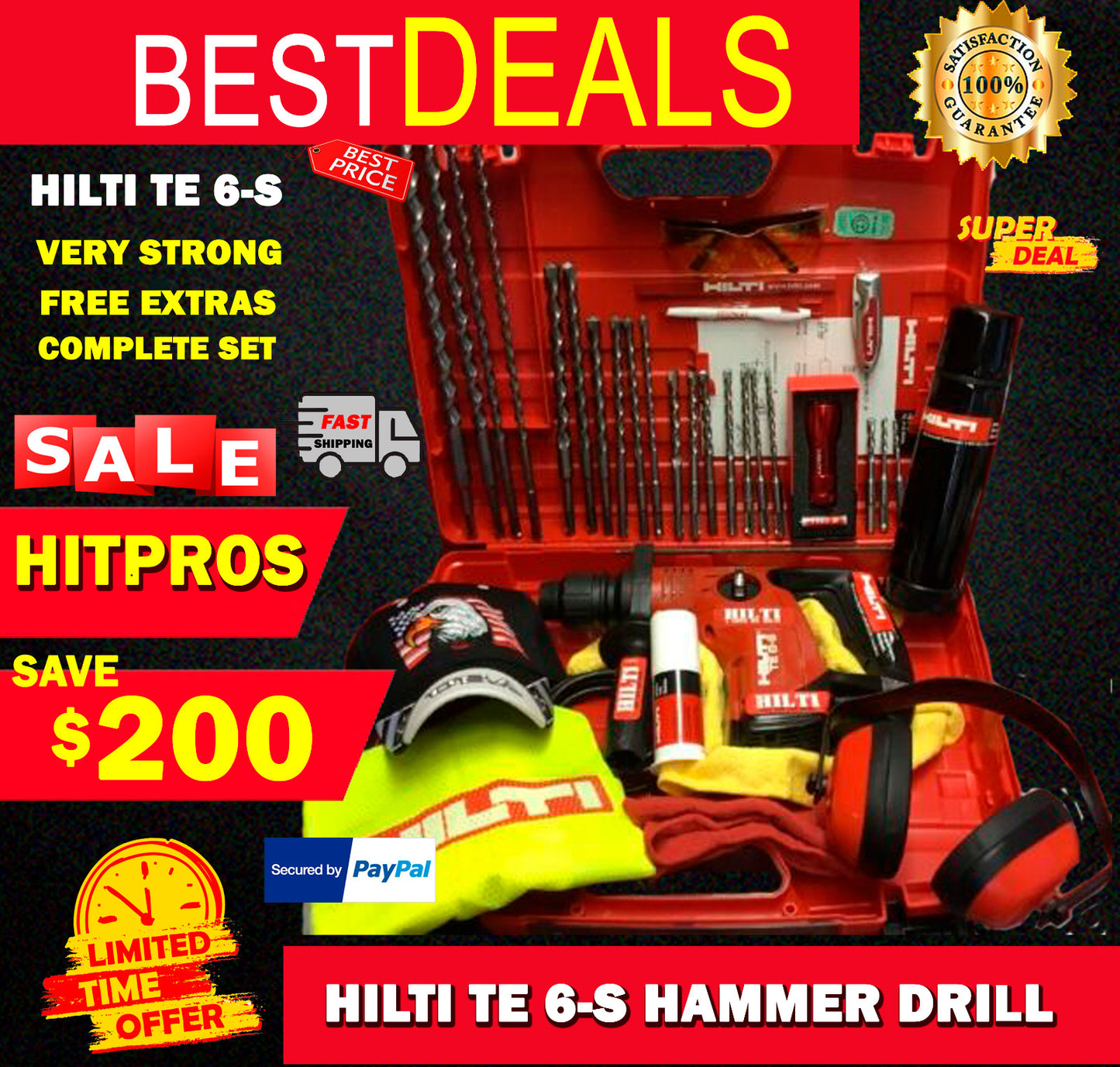 HILTI TE 6-S, VERY STRONG, FREE EXTRAS, MADE IN GERMANY